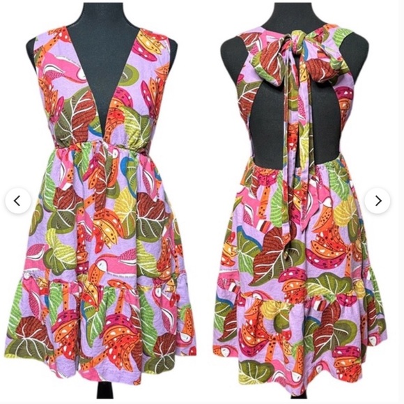 House of Harlow 1960 Dresses & Skirts - House of Harlow 1980 Pink Tropical Print Toucan Dress